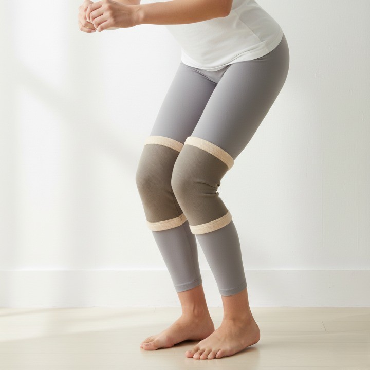 1 Pair Elastic Knee Support Sleeve – Compression Knee Cover For Pain Relief, Joint Protection, And Sports Injury Recovery For Men And Women (Large)